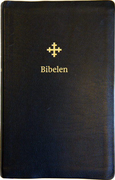 Bibelen 1978, Mellomstor i sort skinn, bm